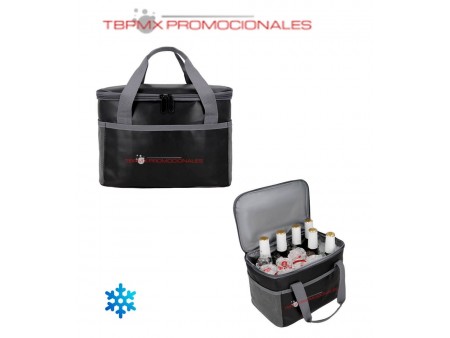 Hielera termica impermeable doble cierre doble asa burn promocional