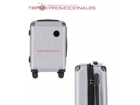 Maleta de viaje plastica doble rueda candado de seguridad journey promocional