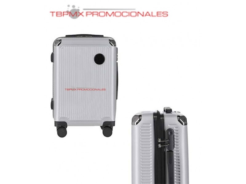 Maleta de viaje plastica doble rueda candado de seguridad journey promocional