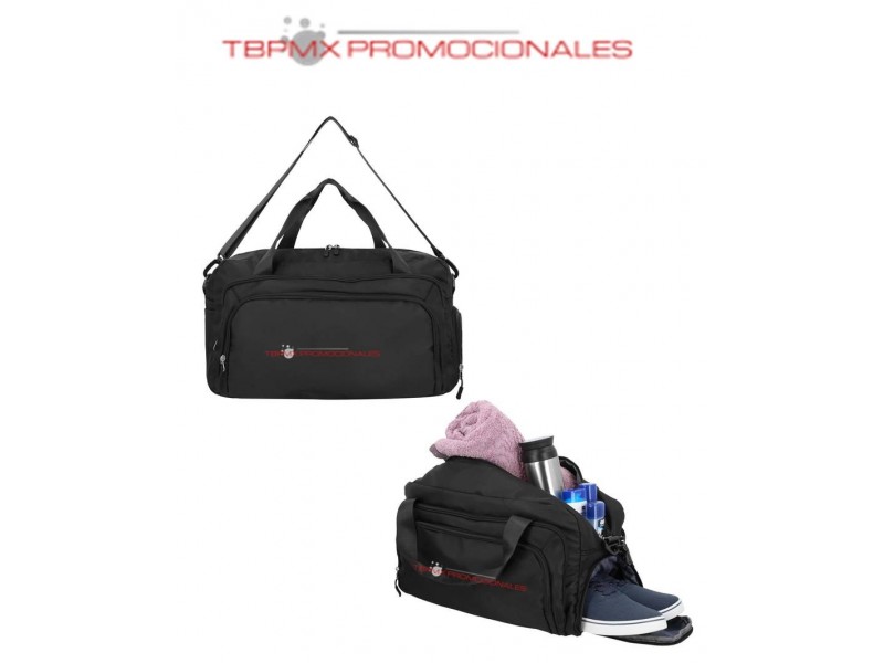 Maleta deportiva poliester con zapatera alpes promocional