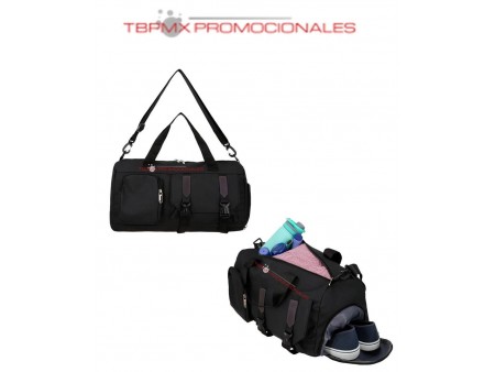 Maleta deportiva poliester con zapatera carry on sucre promocional