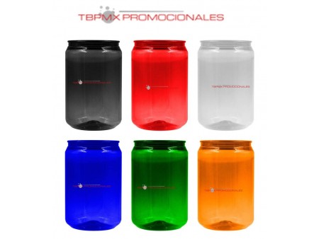 Vaso pet forma lata fresca promocional