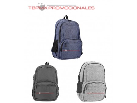 Mochila escolar poliester 4 compartimentos porta laptop 16 pulgadas acolchada marquella promocional