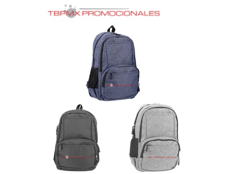 Mochila escolar poliester 4 compartimentos porta laptop 16 pulgadas acolchada marquella promocional