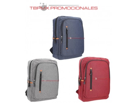 Mochila escolar poliester 3 compartimentos porta laptop 16 pulgadas acolchada zambia promocional