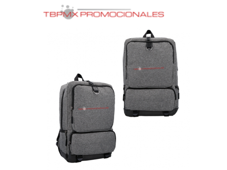 Mochila escolar ejecutiva 7 compartimentos porta laptop toretto promocional