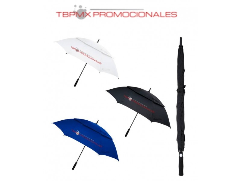 Paraguas antiviento apertura automatica 8 gajos funda con agarradera regg promocional