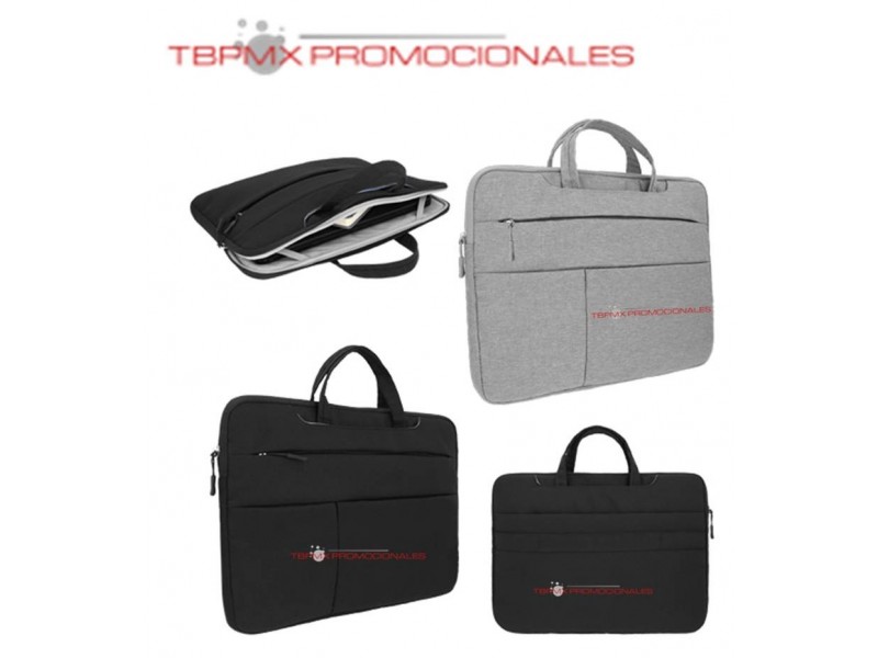 Portafolio poliester 3 compartimentos porta laptop 16 pulgadas lap promocional