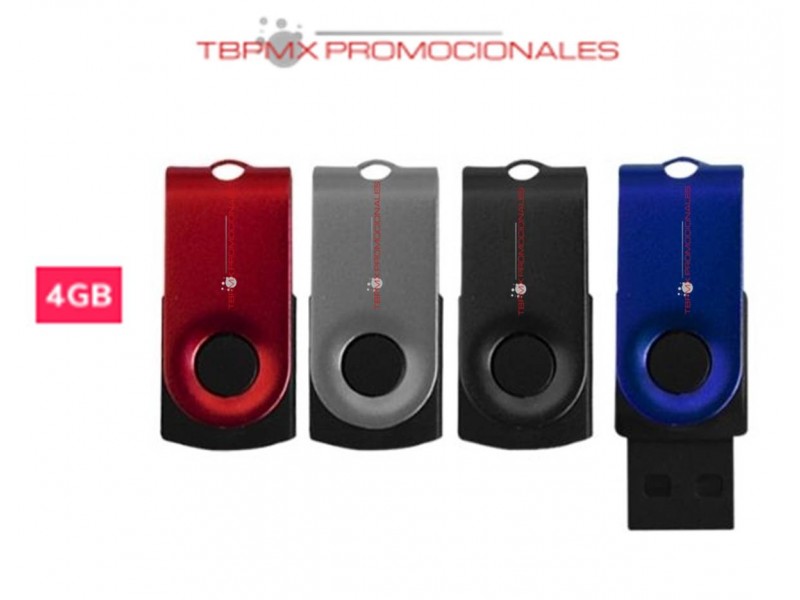 Memoria usb 4 gb mini giratoria promocional