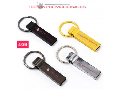 Memoria usb 4 gb llavero metalico promocional