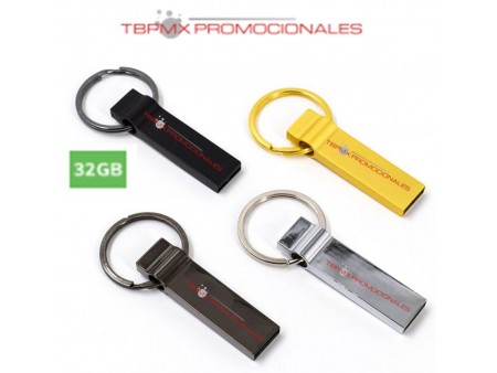 Memoria usb 32 gb llavero metalico promocional