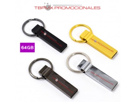 Memoria usb 64 gb llavero metalico promocional