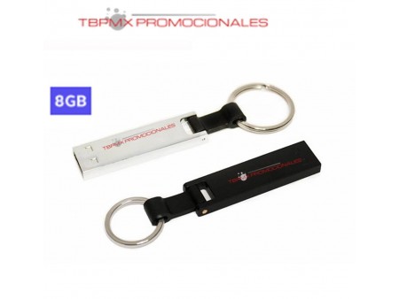 Memoria usb 8 gb metalica rectangular promocional