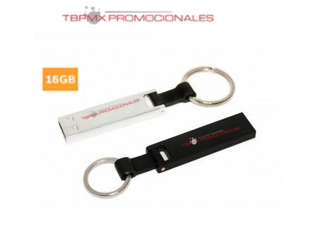 Memoria usb 16 gb metalica rectangular promocional