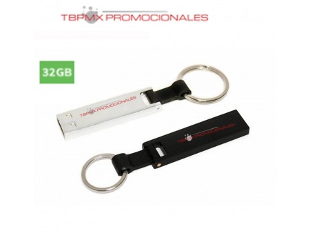 Memoria usb 32 gb metalica rectangular promocional