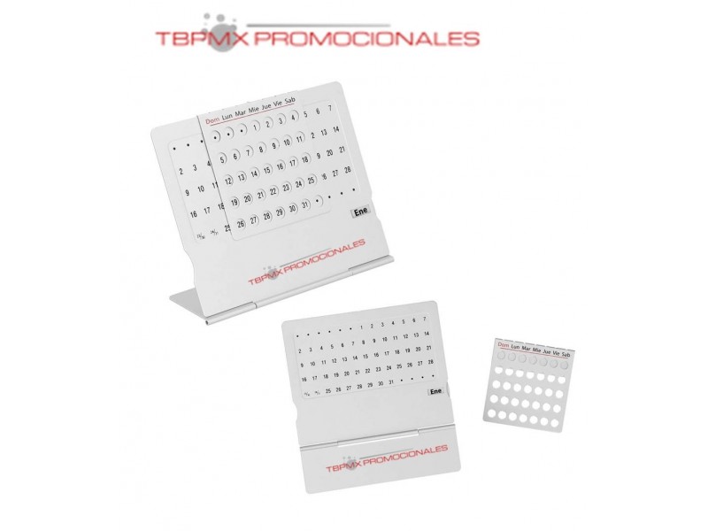 Mini calendario aluminio calendo promocional