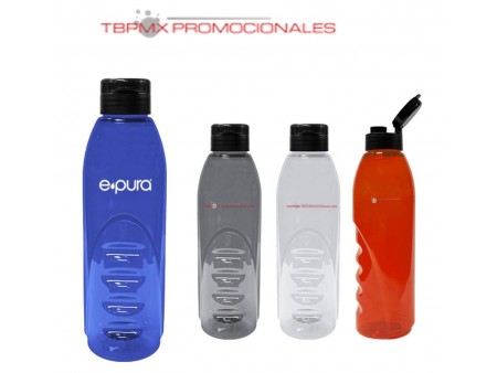 Cilindro pet plastico 950 ml rosca abatible boquilla acuario promocional