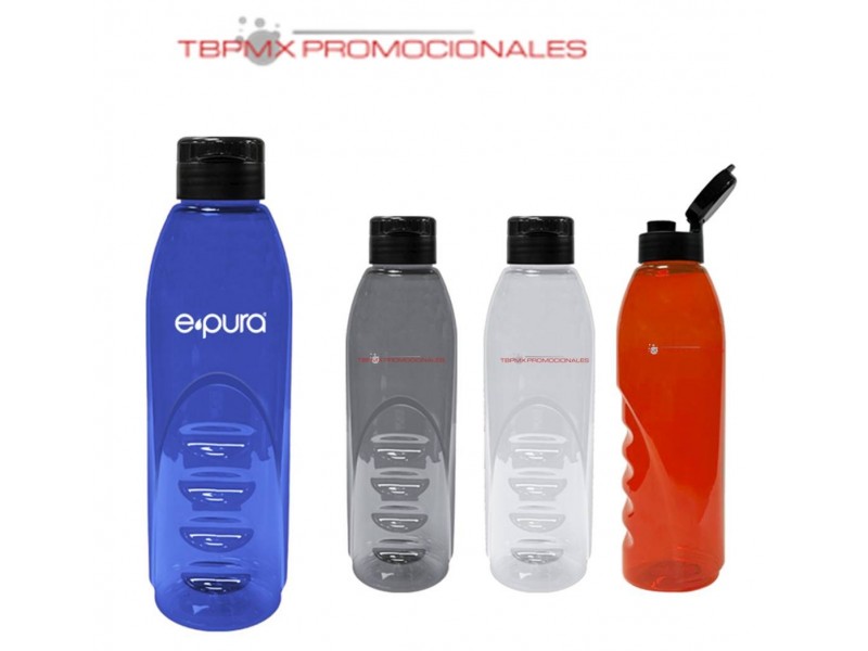 Cilindro pet plastico 950 ml rosca abatible boquilla acuario promocional