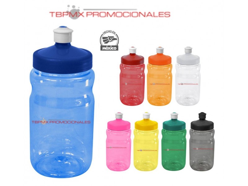 Cilindro plastico pet 500 ml tapa rosca valvula tadeo promocional