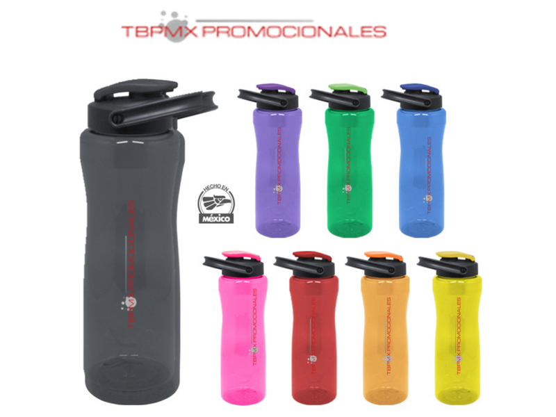 Cilindro pet plastico 900 ml boquilla asa erik promocional