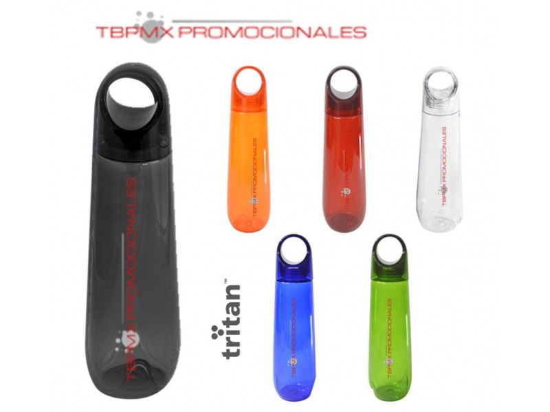 Cilindro tritan 750 ml tapa rosca asa bowling promocional