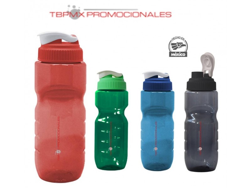 Cilindro pet plastico 500 ml tapa rosca boquilla river promocional