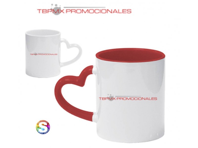Tarro ceramica 325 ml sublimable asa corazon dear promocional