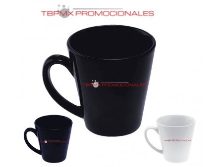 Taza ceramica 11 oz conica brillante conica promocional