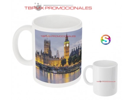 Tarro ceramica 325 ml sublimable brillante finix promocional