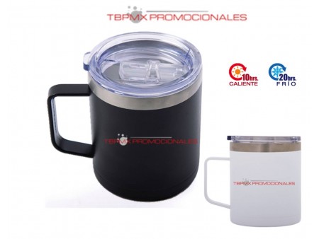 Termo acero inoxidable 350 ml doble pared tapa presion seguro deslizable candel promocional