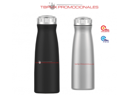 Termo acero inoxidable 550 ml doble pared tapa rosca space promocional
