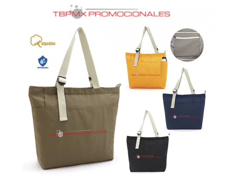 Bolsa de poliester impermeable broche ajustable olivo promocional
