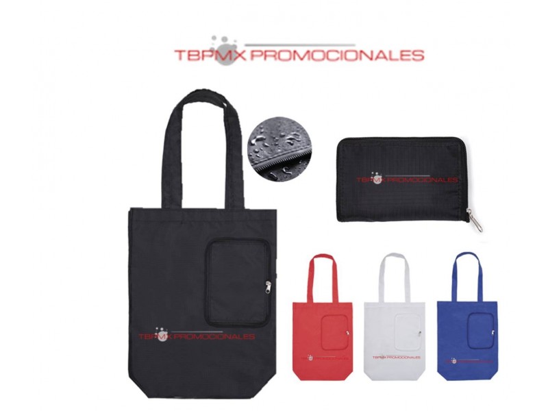 Bolsa multifuncional plegable poliester con fuelle sharon promocional