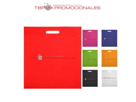 Bolsa ecologica cuadrada termosellada asa integrada nonwoven madrid promocional
