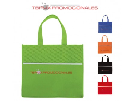 Bolsa ecologica diseño ondas nonwoven mariel promocional