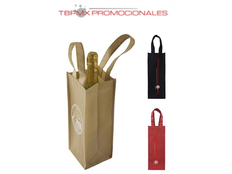 Bolsa ecologica para botella de vino baco promocional