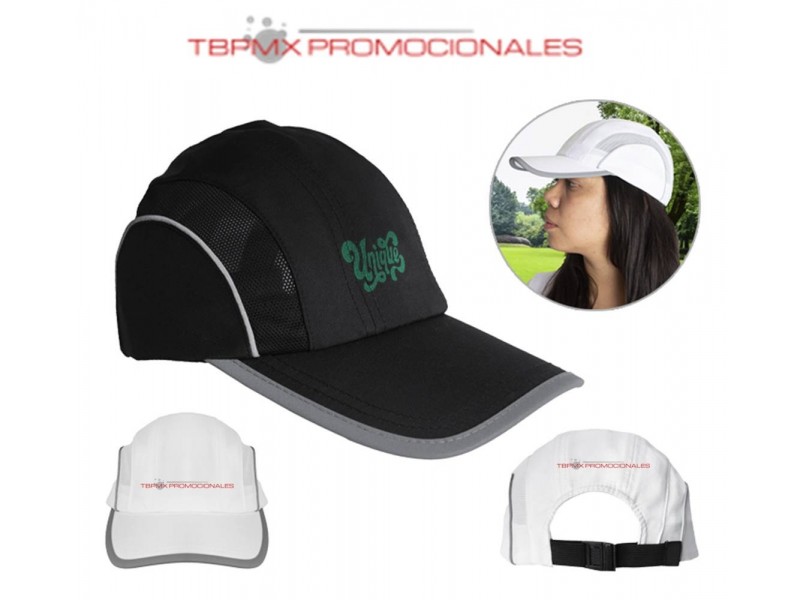 Gorra deportiva dry fit orilla reflejante guevara promocional