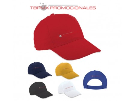 Gorra 5 gajos algodon california promocional