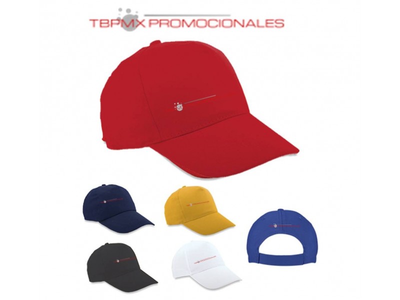 Gorra 5 gajos algodon california promocional