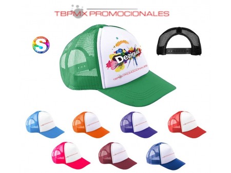 Gorra 4 gajos poliester sublimable visera algodon liberty promocional