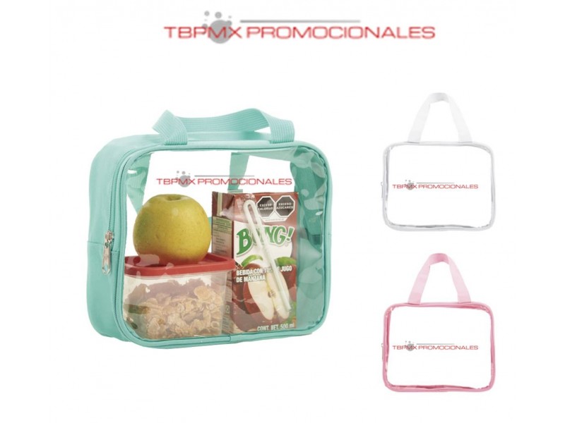 Lonchera transparente pvc faby promocional