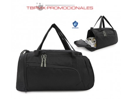 Maleta deportiva poliester impermeable texturizada zapatera curpiel nadal promocional