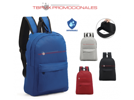 Mochila back pack escolar impermeable porta laptop 14 pulgadas class promocional