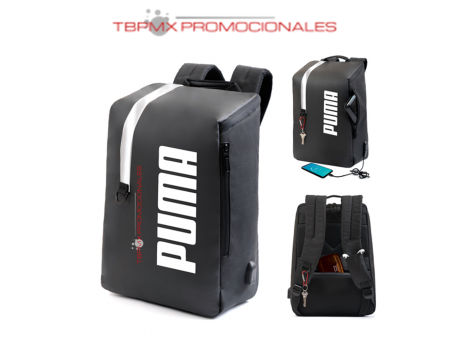 Mochila back pack porta laptop 15.6 pulgadas puerto usb sombra promocionales