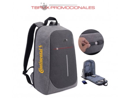 Mochila escolar back pack antirrobo porta laptop 16 pulgadas secure promocional