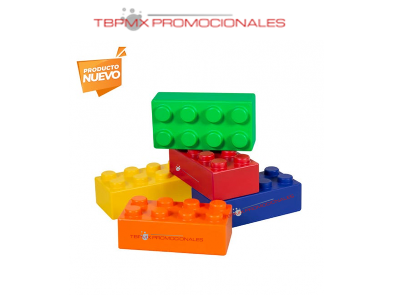 Pelota antiestres bloque de construccion piesi promocional