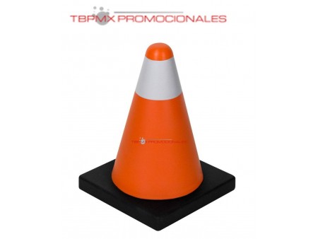 Pelota antiestres cono de construccion security promocional