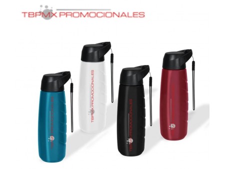 Cilindro anfora deportivo plastico 800 ml asa silicon tapa rosca grenade promocional