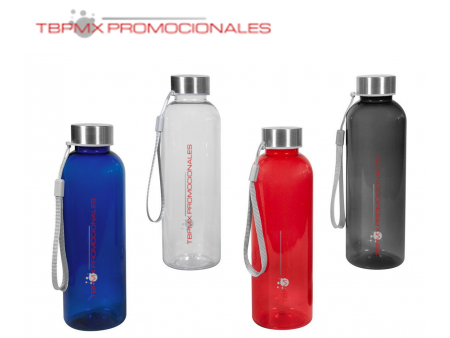 Cilindro anfora plastico 550 ml tapa metalica rosca vatten promocional