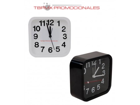 Reloj de escritorio cuadrado con alarma tidara promocional